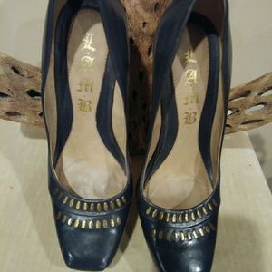 L.A.M.B. Blue Platform Stilletto Pumps (6M)